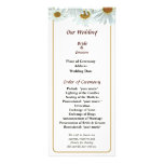 Bunch of White Daisies Wedding Program Rack Card Design