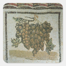 Bunch of white grapes, Roman mosaic Sticker