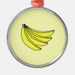 Bunch of Yellow Bananas. ornaments