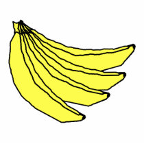 Bunch of Yellow Bananas. Photo Cutout