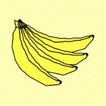 Bunch of Yellow Bananas. Photo Cutout