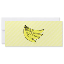 Bunch of Yellow Bananas. Custom Rack Card