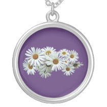 Bunch White Daisies Necklaces