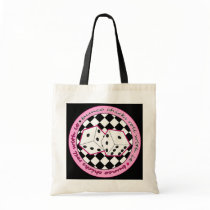 Bunco Chicks Roll With It - Pink Tote Bags