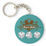 bunco game design keychains
