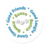 bunco good friends stickers