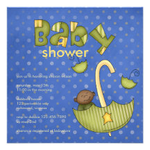 Bundle of Joy :: Green :: Baby Shower Invitation
