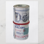 Bundle of Singapore currency Personalized Flyer