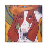 Bungalowart.com Desert Hound Magnet
