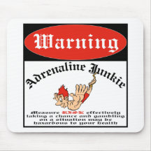 Bungee Jumper Adrenaline Junkie Mouse Pads