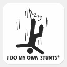 Bungee Jumping My Own Stunts Sticker