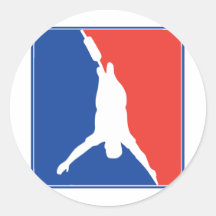 Bungee Jumping Round Stickers