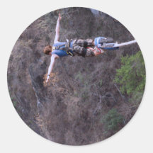 Bungee Round Stickers