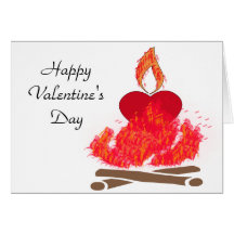 Buning heart valentine's day card