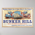Bunker Hill Clipper Ships for San Francisco Poster posters
