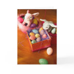 Bunnies & Box of Eggs Card