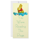 Bunny and Eggs Bookmark Template rack cards