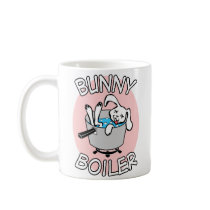 Bunny Boiler white coffee mug