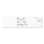 Bunny bumper stickers