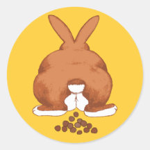 Bunny Butt Stickers