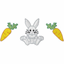 Bunny/ Carrots Embroidered Shirt