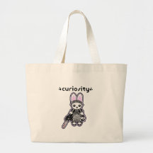 Bunny Chainsaw Tote Bag