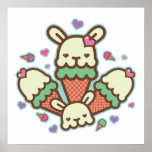 bunny cone love posters