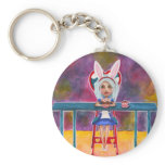 Bunny eared alice keychain