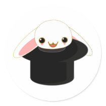 bunny from the hat sticker