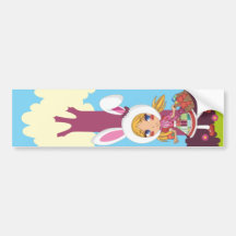 Bunny Girl Bumper Stickers