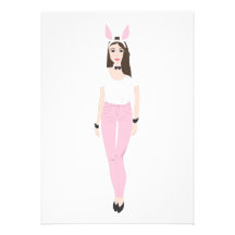 Bunny Girl Invitation