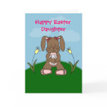 bunny holding bunny daughter easter card