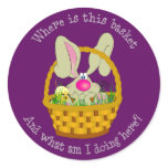 Bunny in a Basket Easter iPhone3 Case Sticker