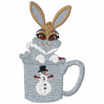 Bunny In Cup embroidered shirts