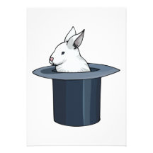 bunny in hat invites