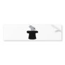 bunny in topper icon bumper stickers