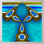 Bunny Lamp Blue Light Poster posters
