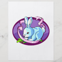bunny purple ribbon lilac oval.png flyer design