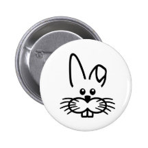 Bunny rabbit face pin