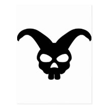Bunny Rabbit Skull Postcard
