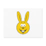 Bunny Rabbit Smiley Face Post Card
