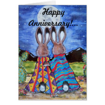 Bunny Rabbit/"Snuggle Bunnies" Anniversary Card