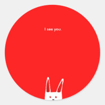 Bunny Sees you Sticker