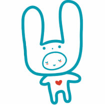 Bunny Suit Acrylic Cut Out