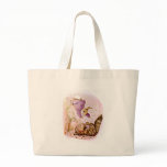 Bunny versus Cat Artwork Tote Bag