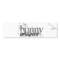 Bunny Whisperer Bumper Sticker