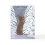 Bunny Winter Card