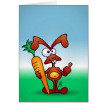 Bunny with a carrot cards