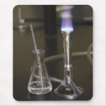 Bunsen and flask mouse pad