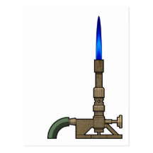 Bunsen Burner Postcard